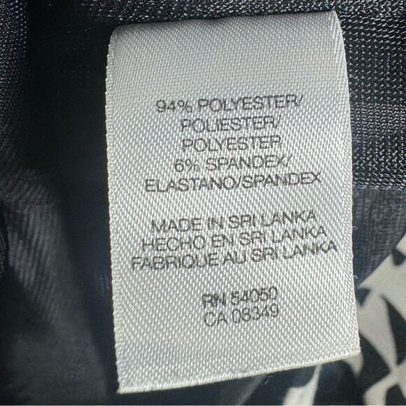 Nine West form flattering black and white geo print sheath dress size 6 - Picture 5 of 5